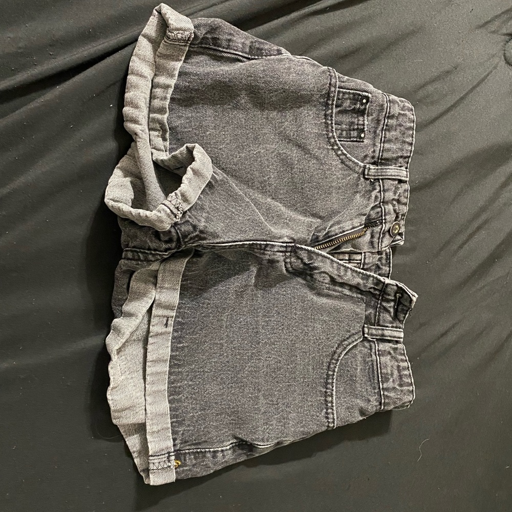 High waisted jeans shorts